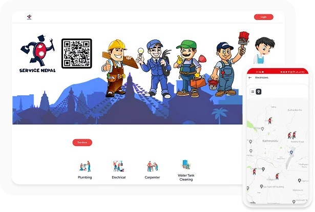 Service Nepal handyman booking app